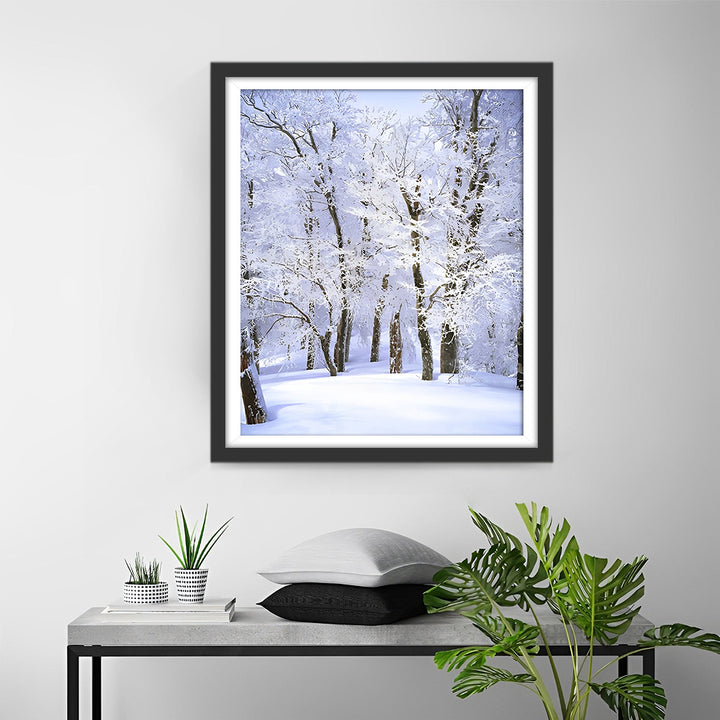 Besneeuwd Bos Diamond Painting