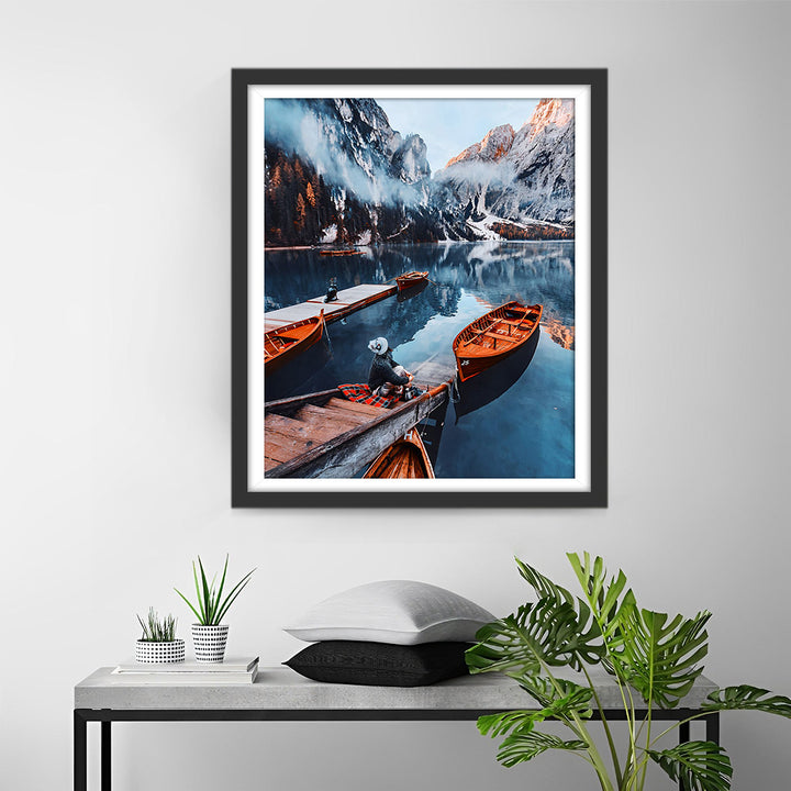 Boot op het Bergmeer Diamond Painting