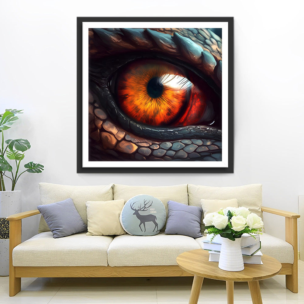 Boze Drakenoog Diamond Painting