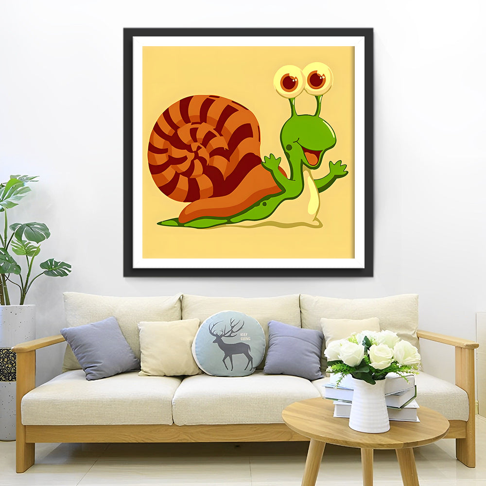 Cartoon Slak Diamond Painting