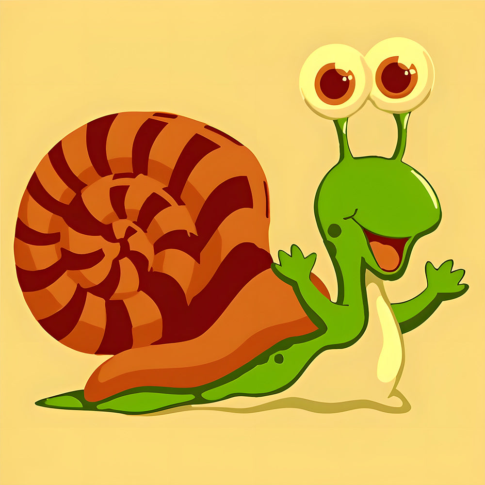 Cartoon Slak Diamond Painting