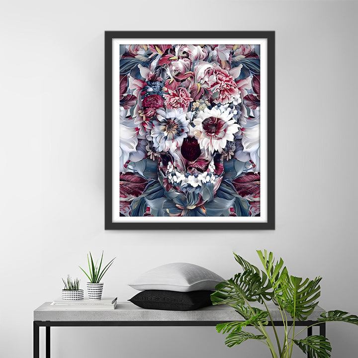 Chrysantenschedel Diamond Painting