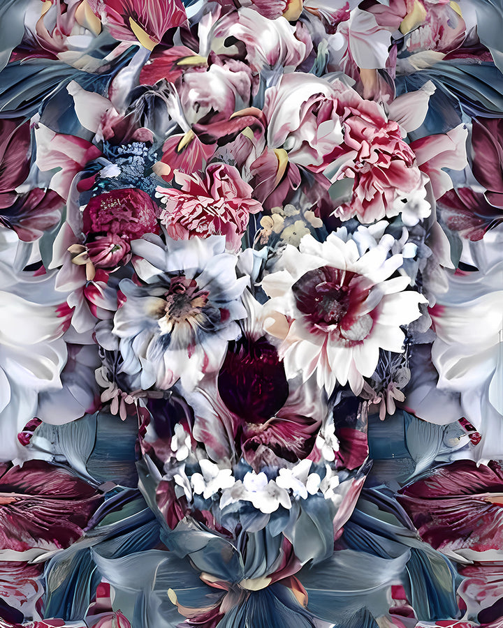 Chrysantenschedel Diamond Painting