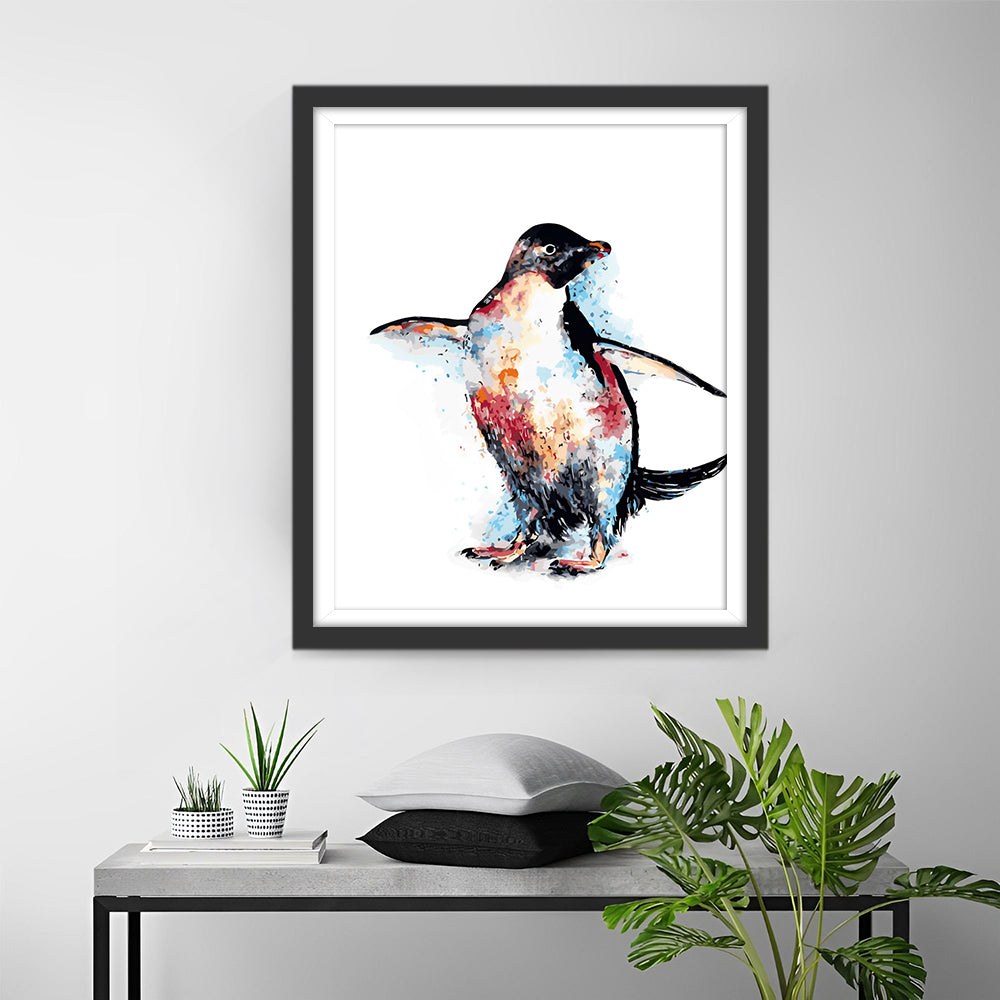 Dansende Pinguïn Diamond Painting