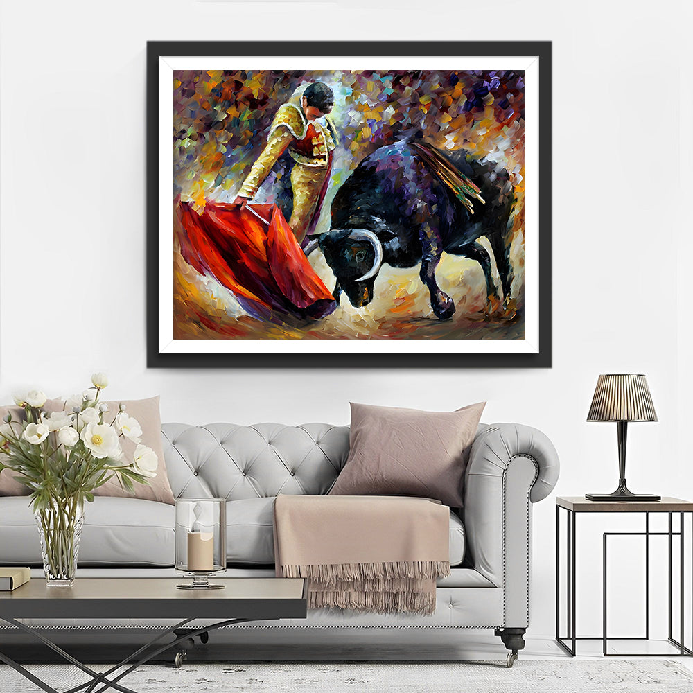 Dappere Stierenvechter Diamond Painting
