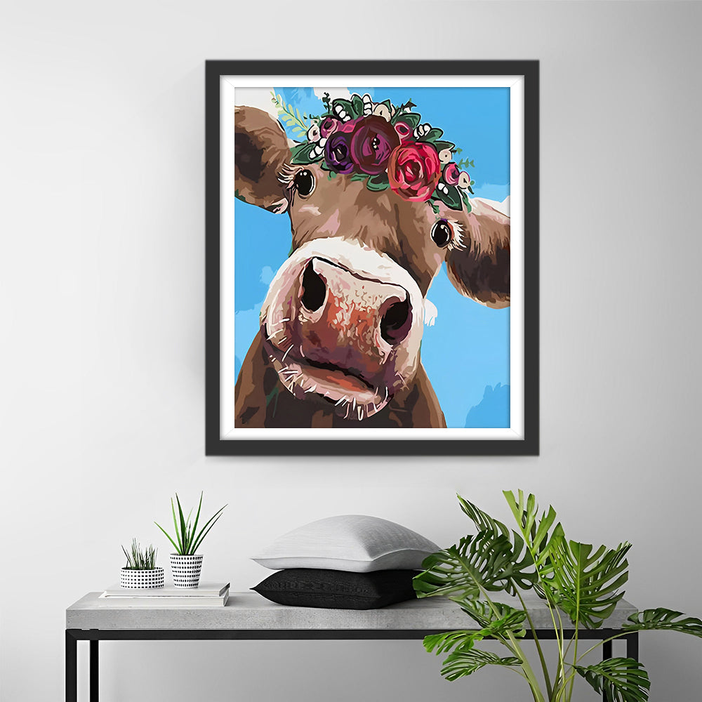 De Blik van de Koe Diamond Painting