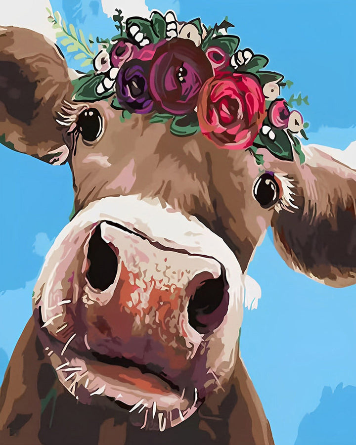 De Blik van de Koe Diamond Painting