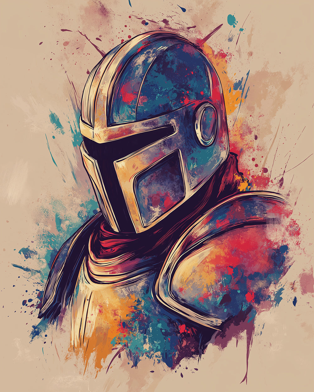 De Coole Space Warrior Diamond Painting