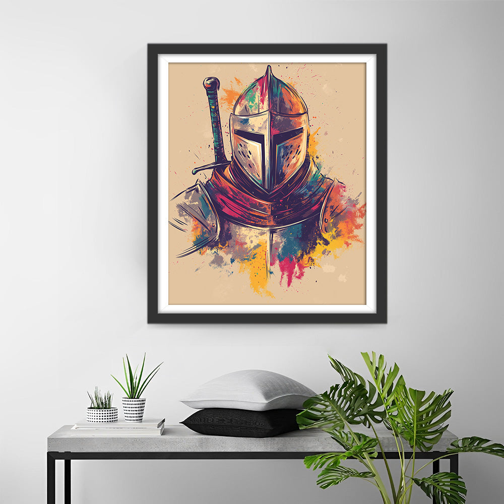 De Machtige Space Warrior Diamond Painting