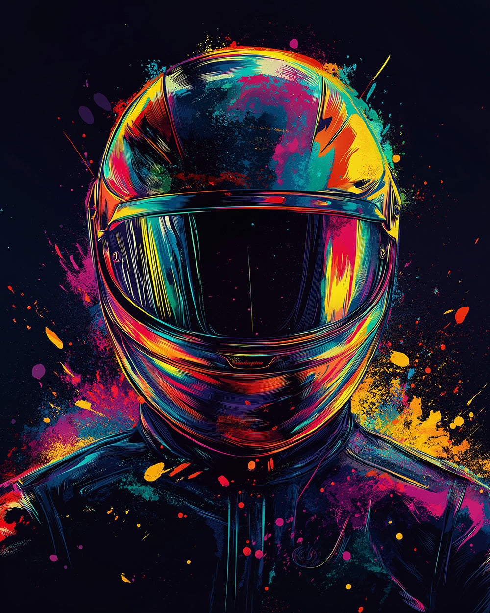 De Space Warrior in het Donker Diamond Painting