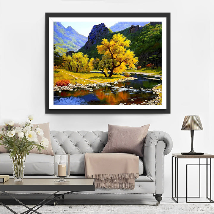 De Vallei in de Herfst Diamond Painting