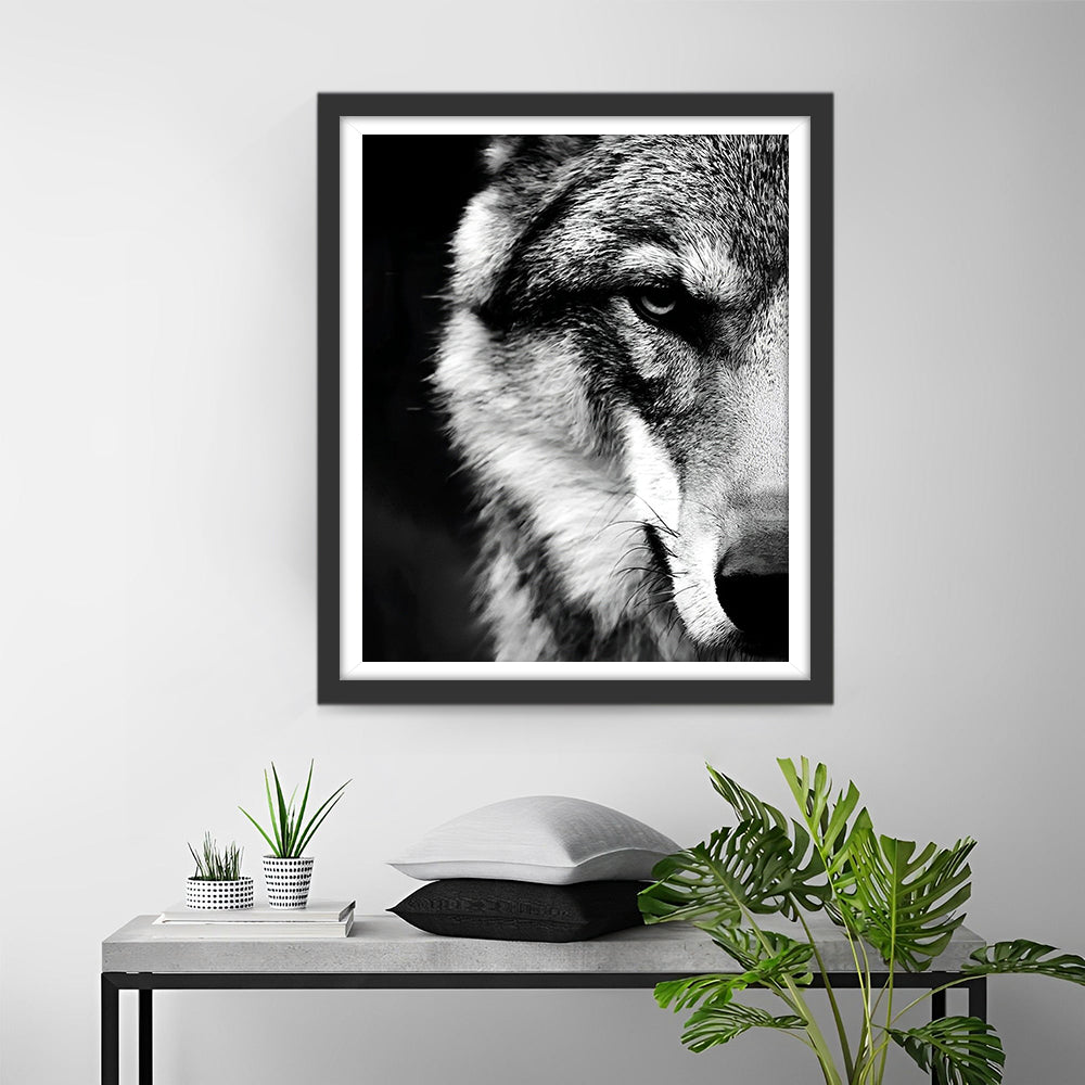 De Verborgen Wolf Diamond Painting