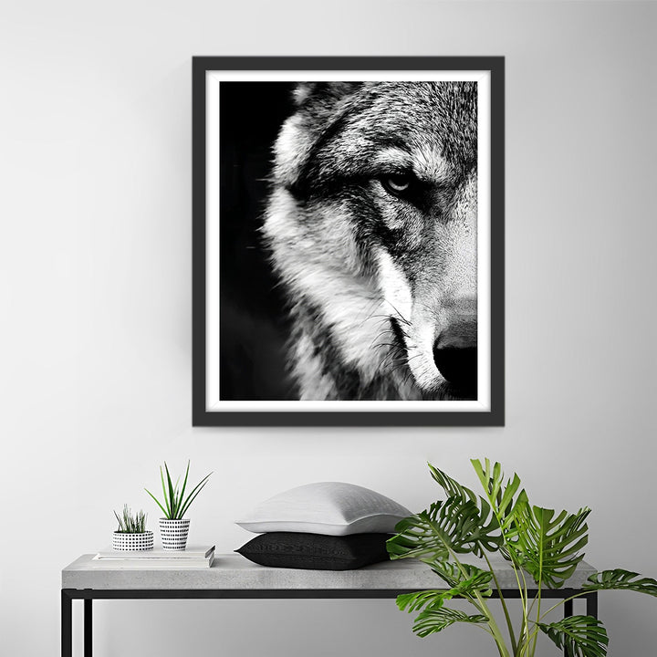 De Verborgen Wolf Diamond Painting