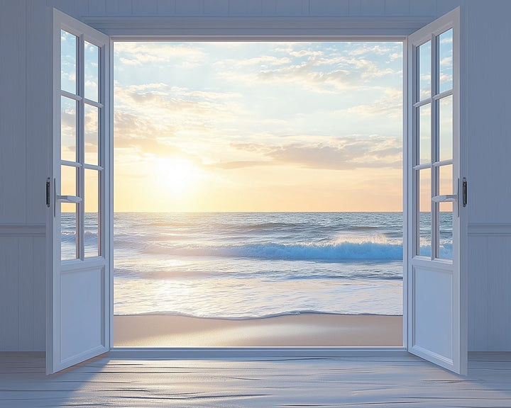 De Zee Buiten het Raam Diamond Painting