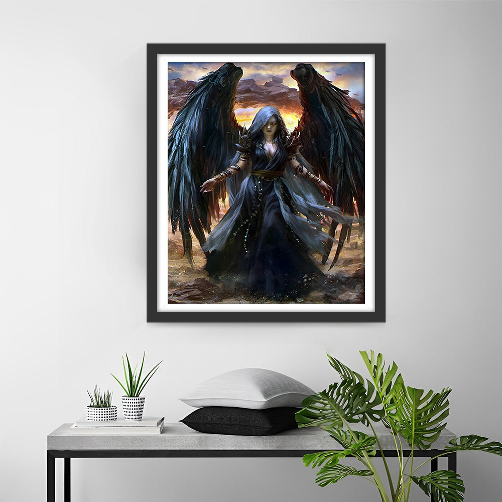 Donkere Engel Diamond Painting