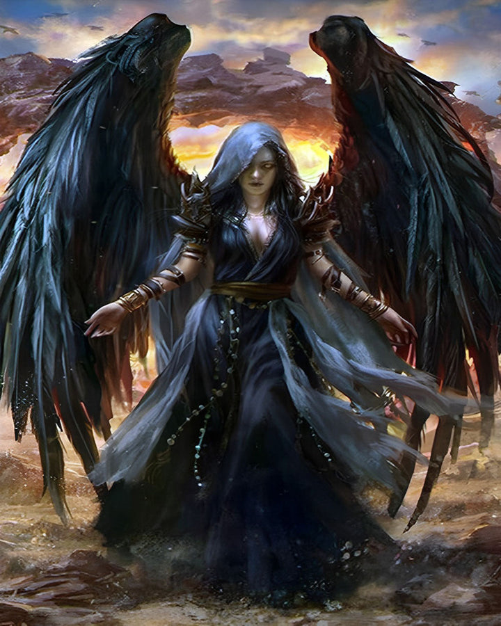 Donkere Engel Diamond Painting