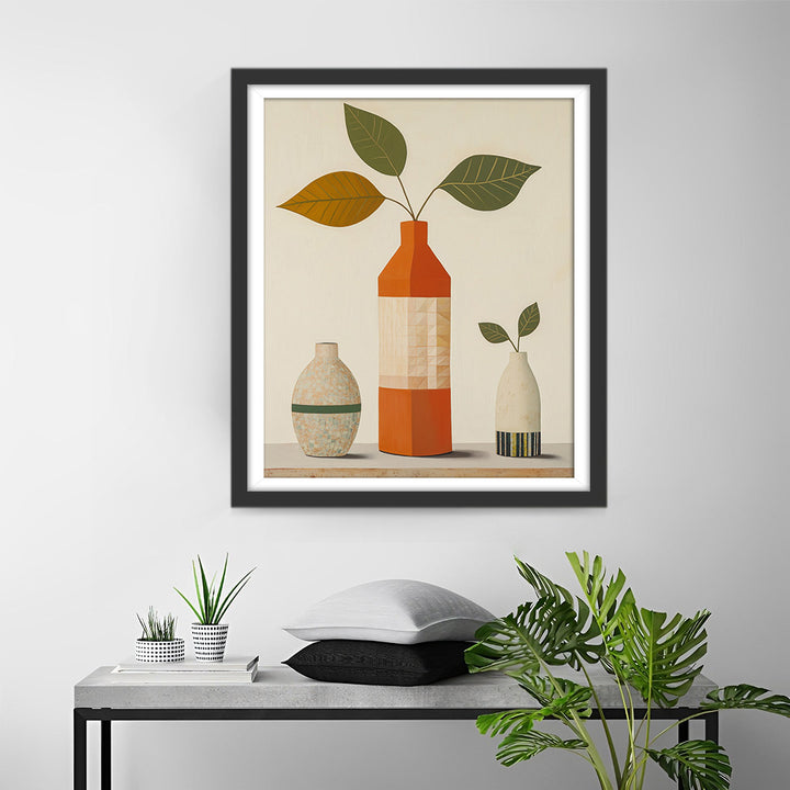 Drie Blaadjes in Flessen Diamond Painting