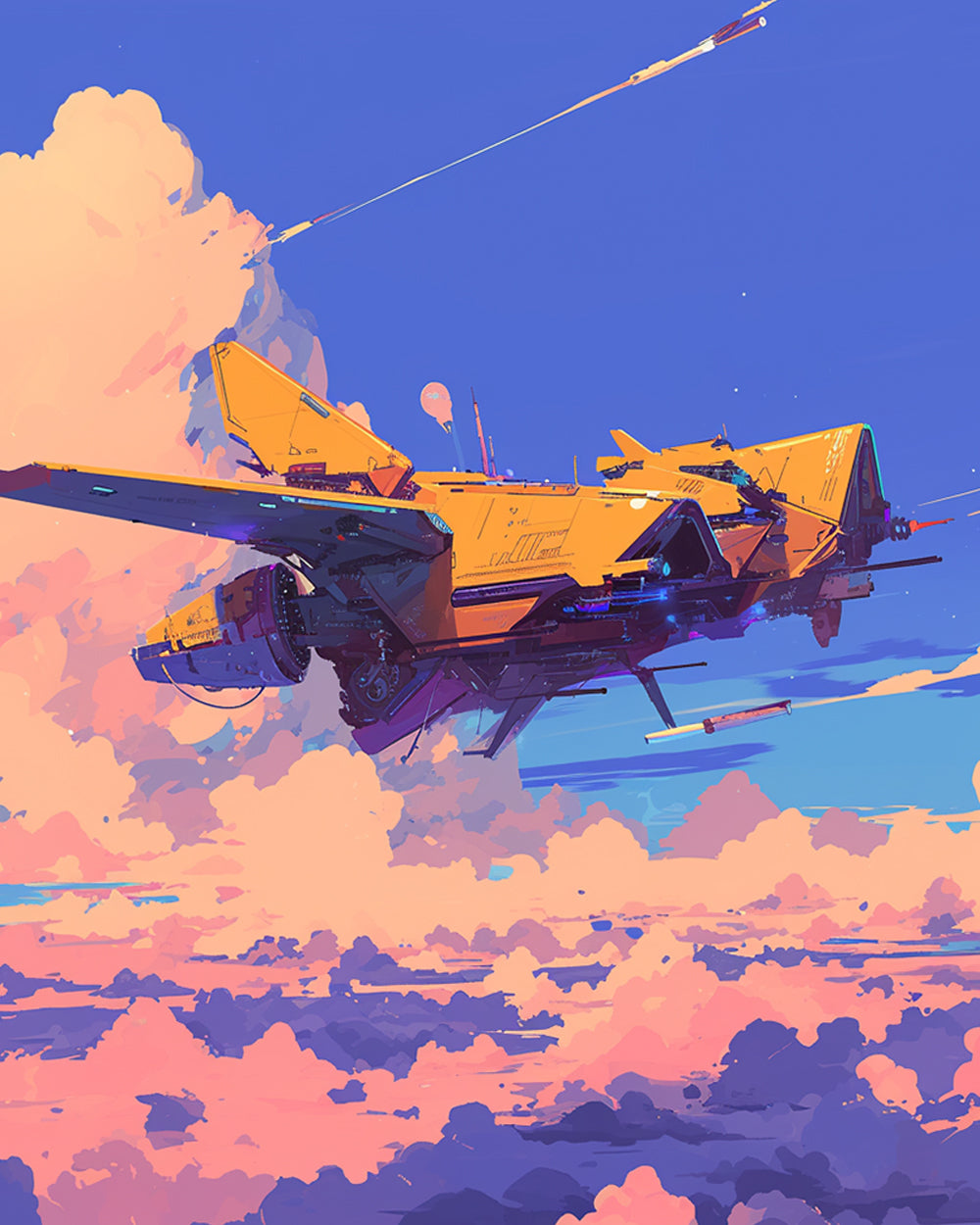 Dromerig en Etherisch Vliegtuigbeeld Diamond Painting