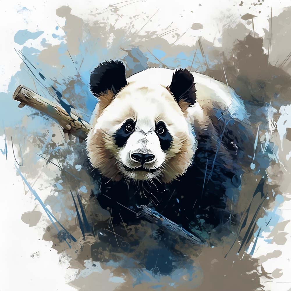 Drukke Panda Diamond Painting