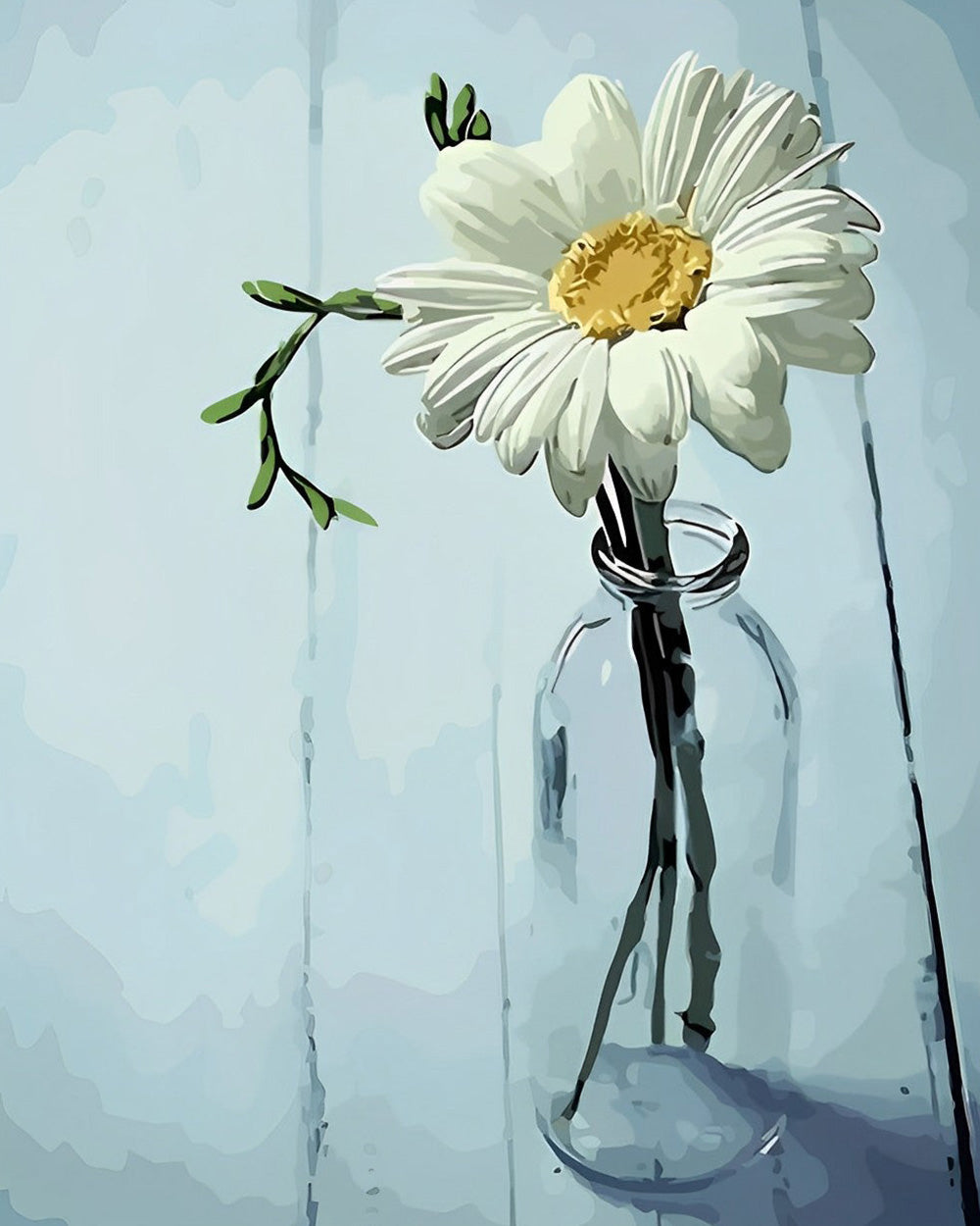 Een Kleine Witte Chrysant Diamond Painting