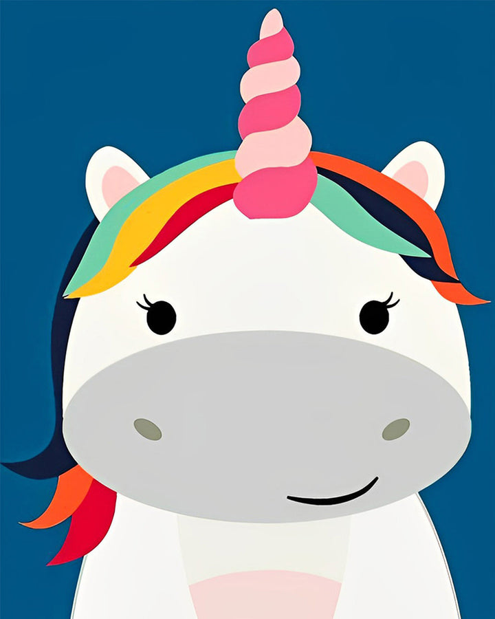 Eenvoudige Cartoon Eenhoorn Diamond Painting