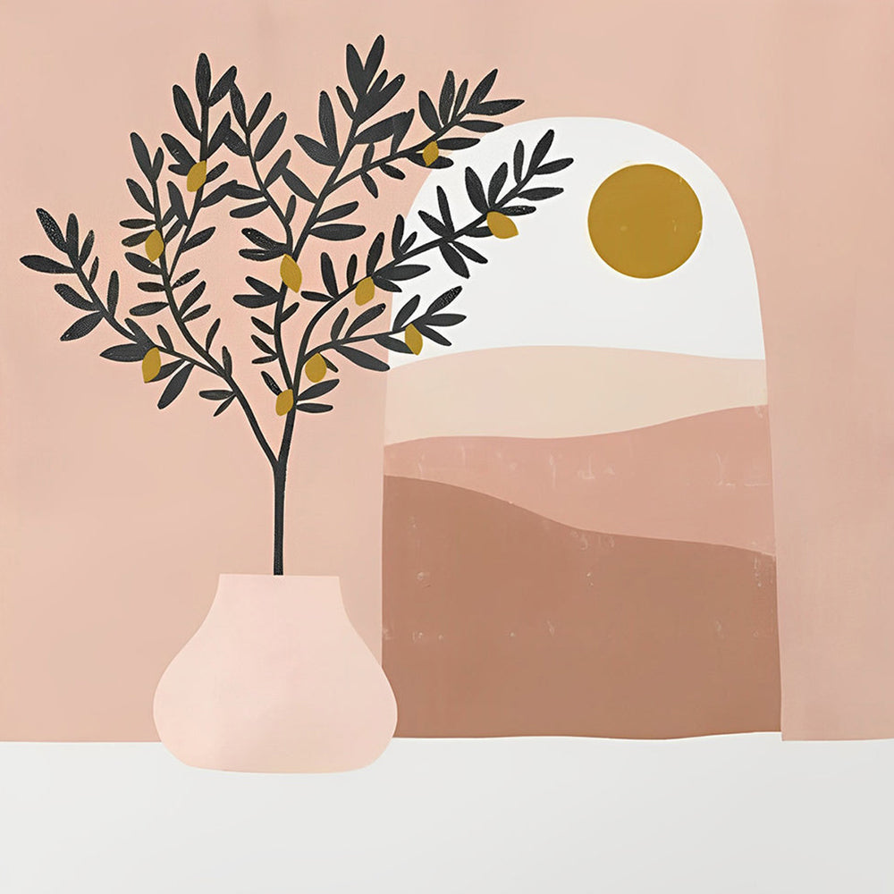 Eenvoudige Kamerplant Diamond Painting