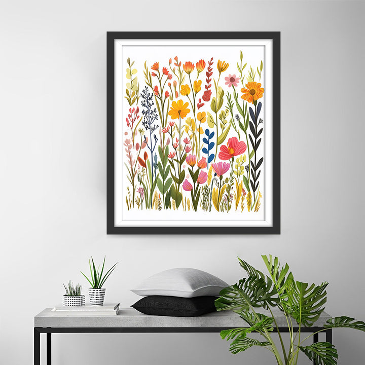 Eenvoudige Kleine Bloemen Diamond Painting