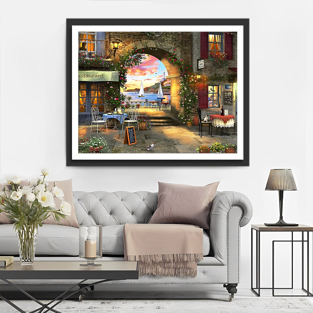 Europese Restaurant Diamond Painting