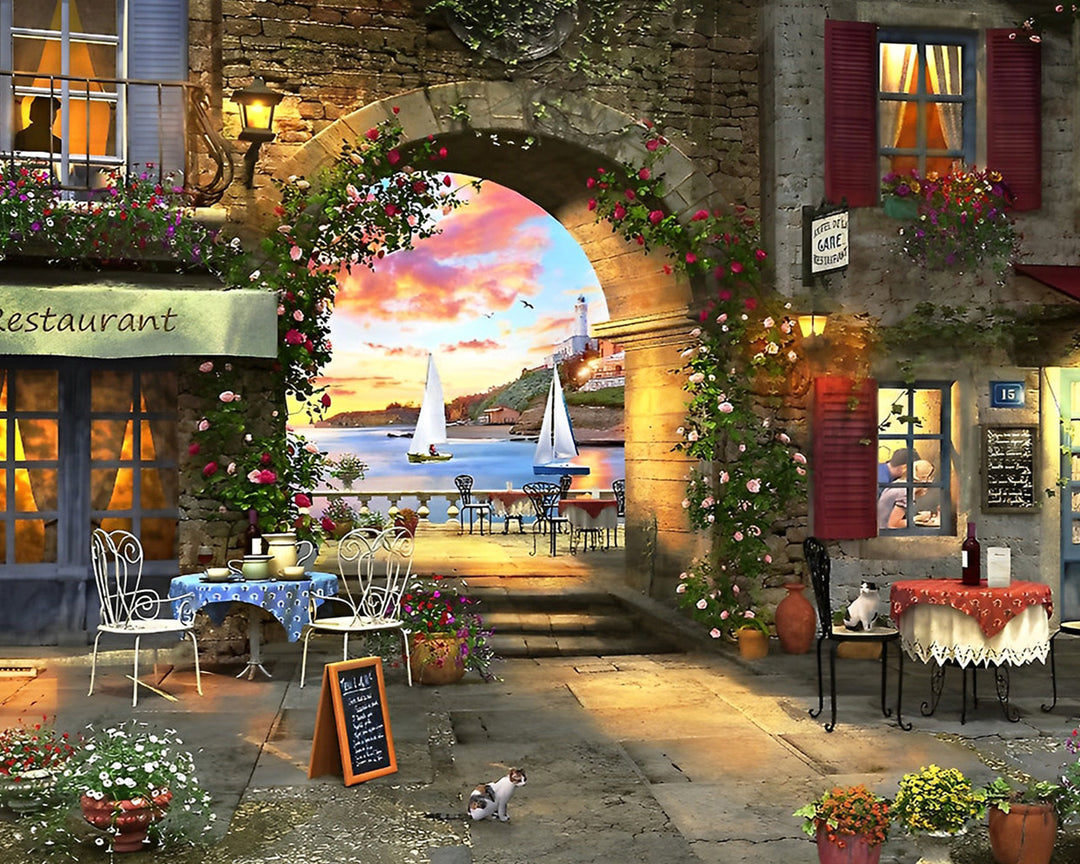 Europese Restaurant Diamond Painting