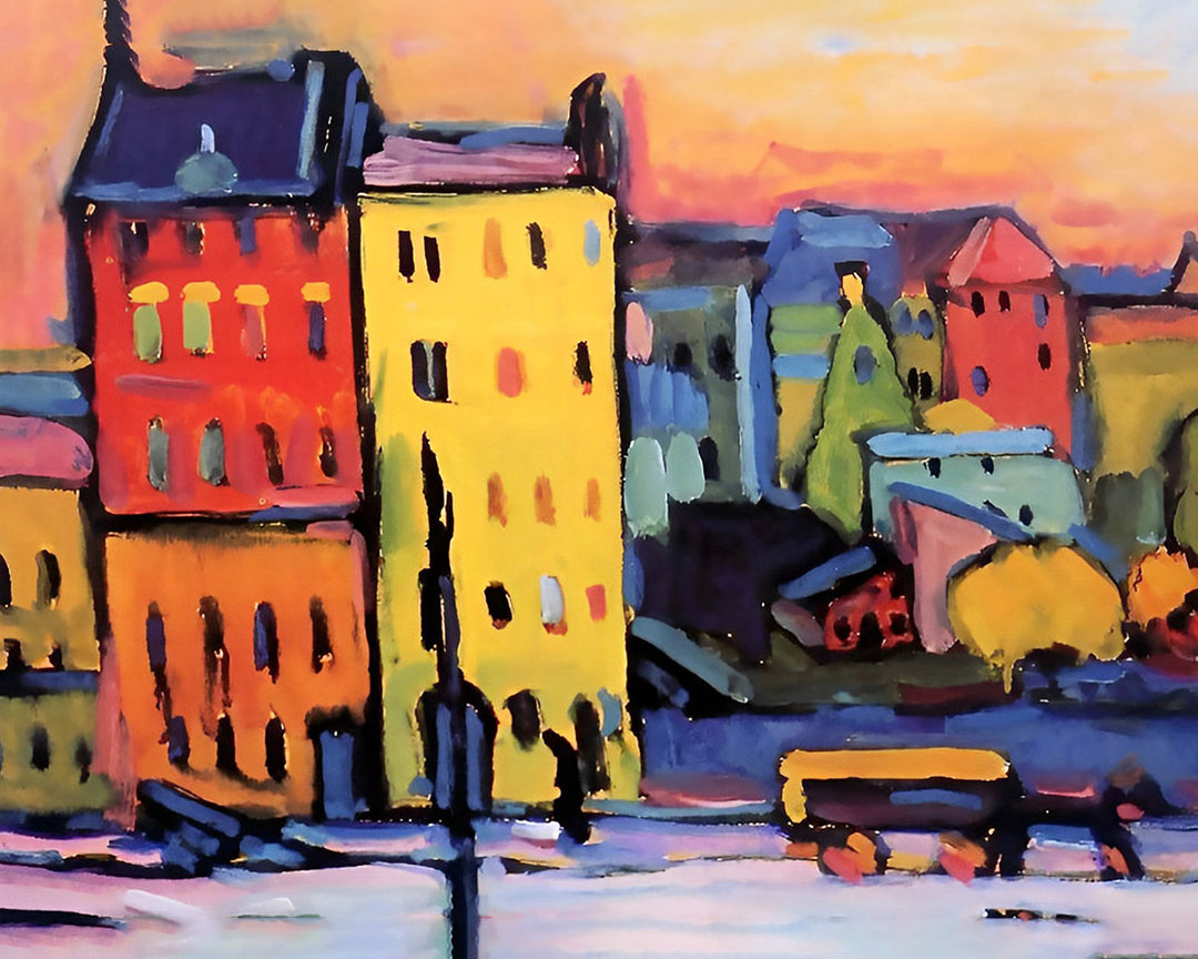 Expressief Stadstafereel Diamond Painting