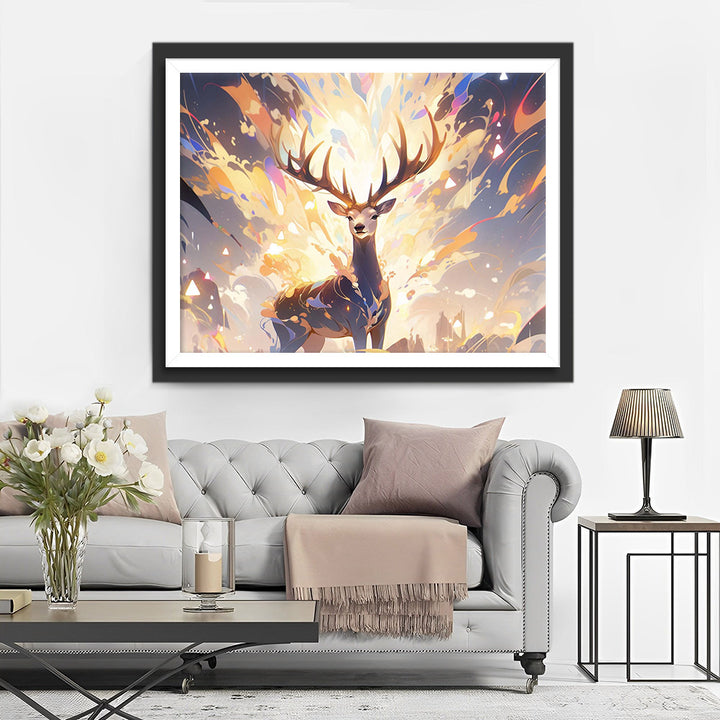 Fantasy Gloeiend Hert Diamond Painting