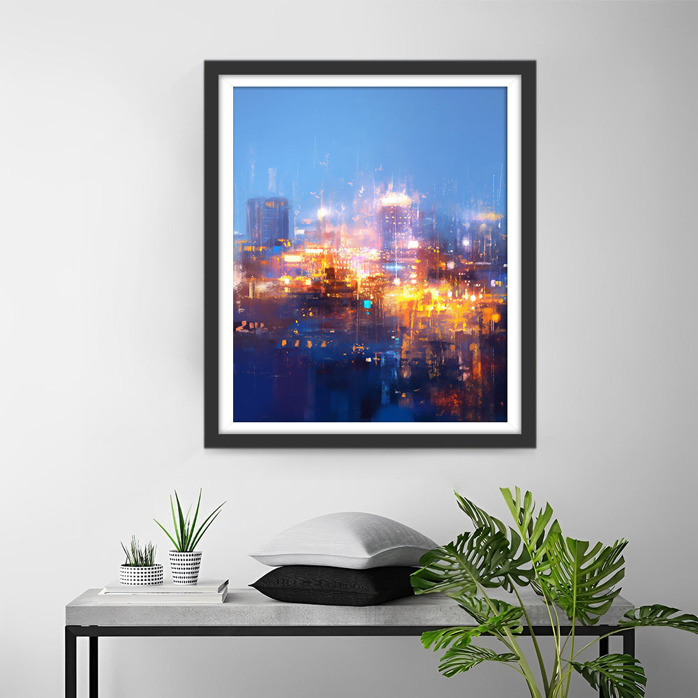 Felle Stadslichten Diamond Painting