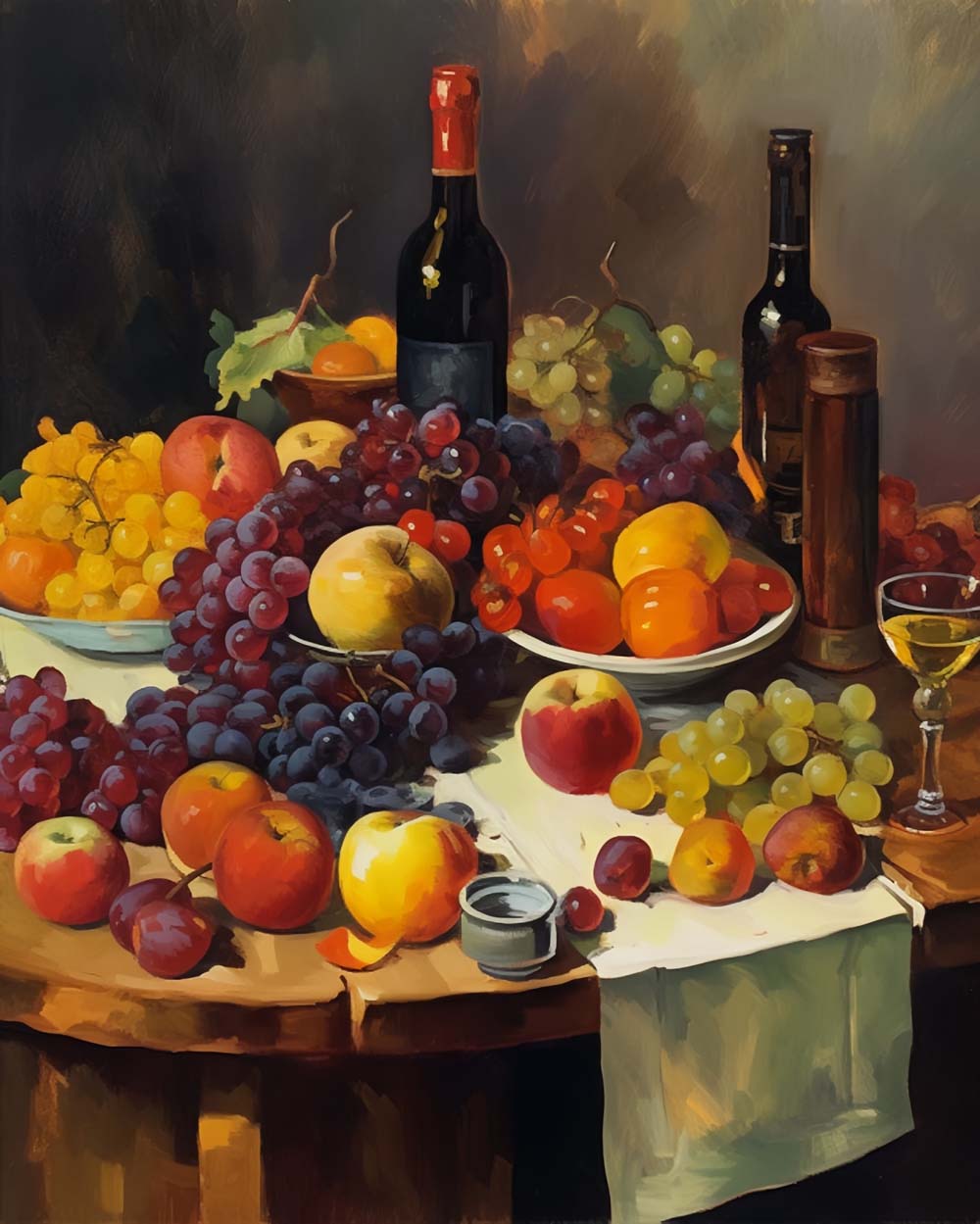 Fruit en Wijn Diamond Painting