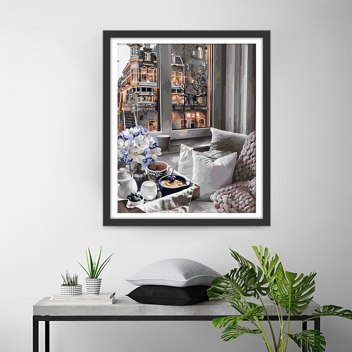 Gebouw Buiten het Huis Diamond Painting