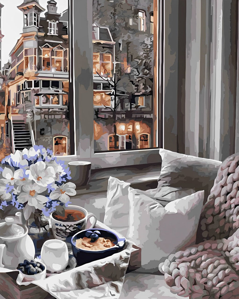 Gebouw Buiten het Huis Diamond Painting