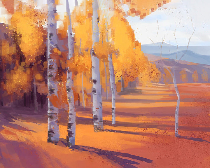 Gele Herfst Bomen Diamond Painting