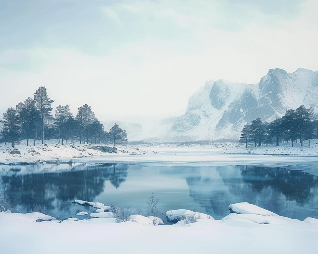 Gletsjer en Meer Diamond Painting