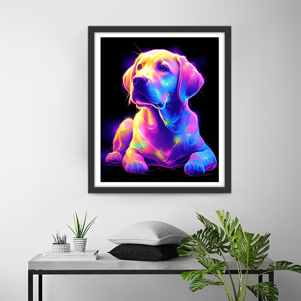 Gloeiende Labrador Diamond Painting