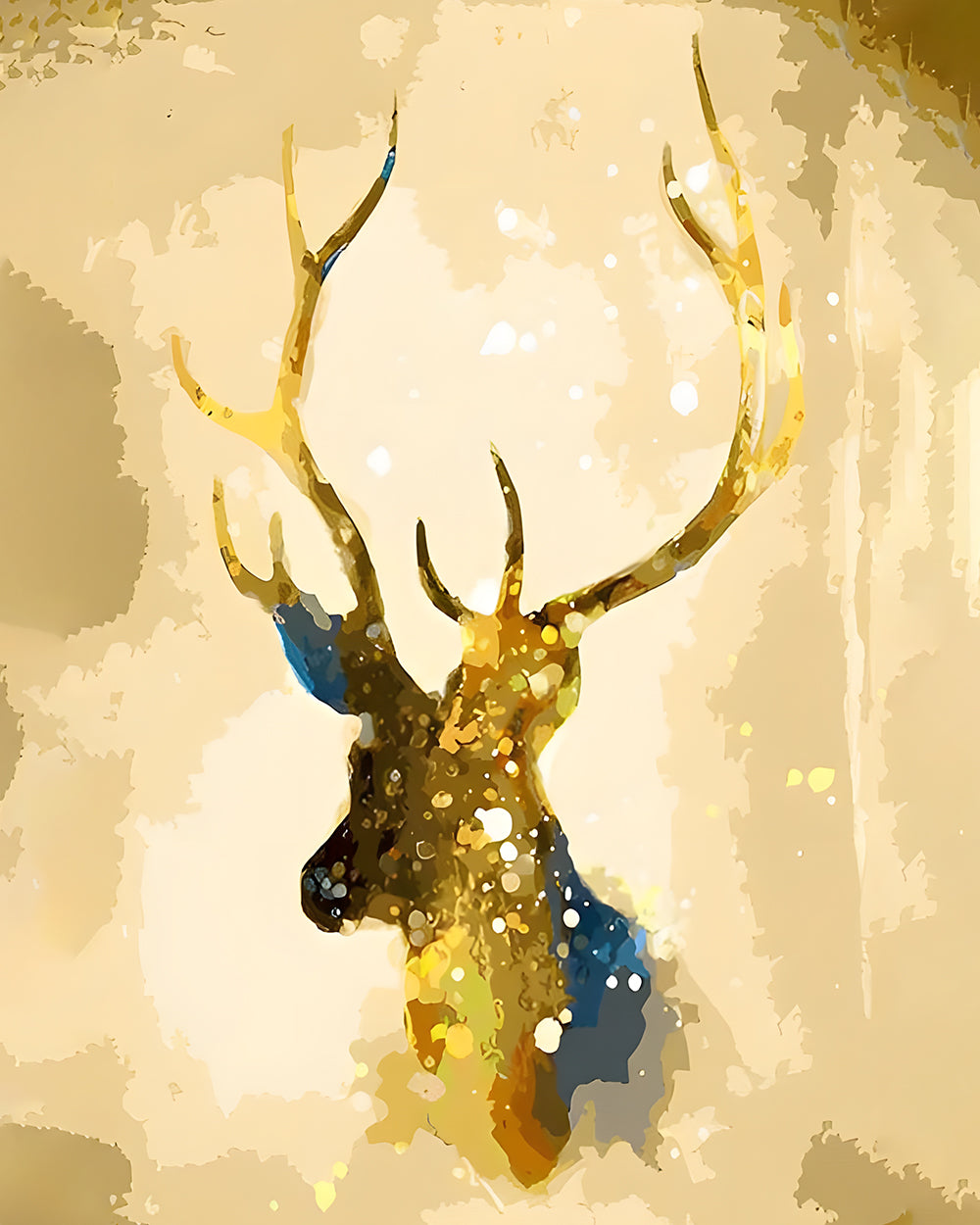 Gouden Hert Diamond Painting