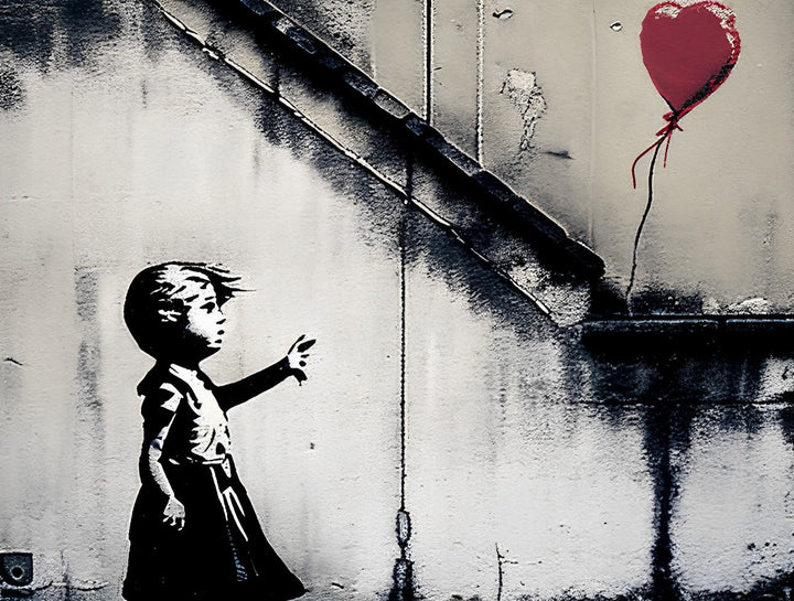 Graffiti Kind en Ballon Diamond Painting