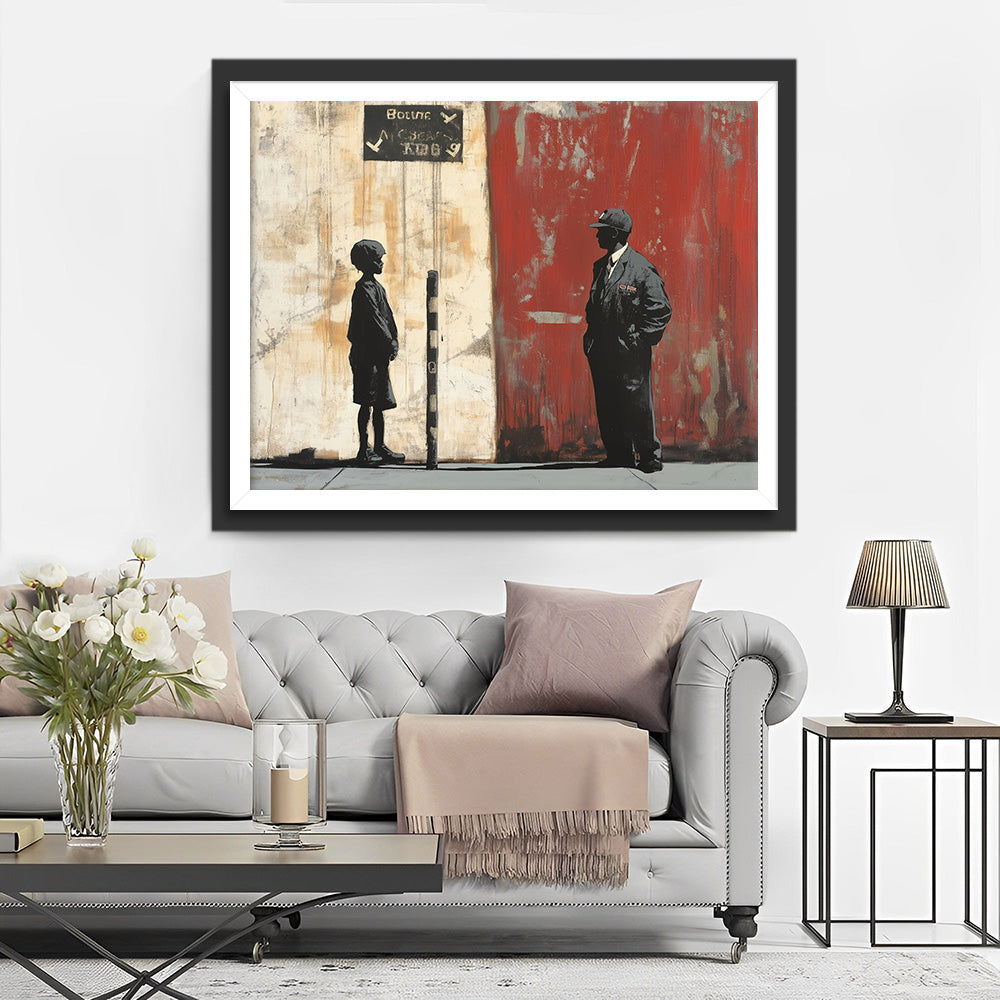 Graffiti Man en Jongen Diamond Painting