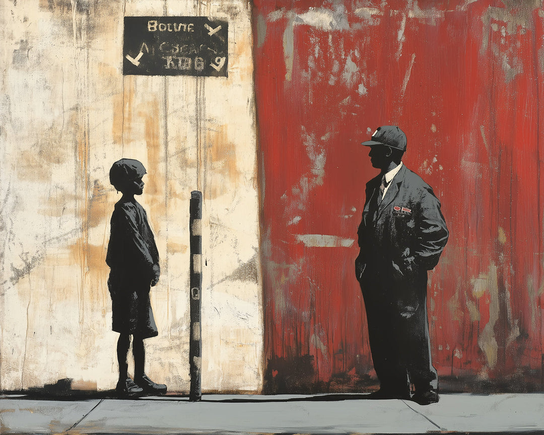 Graffiti Man en Jongen Diamond Painting