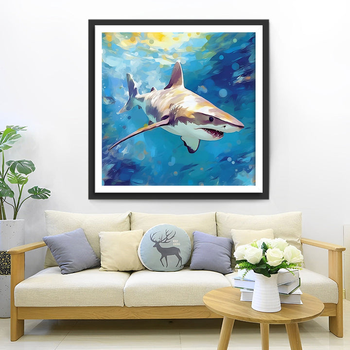 Haai in de Zee Diamond Painting