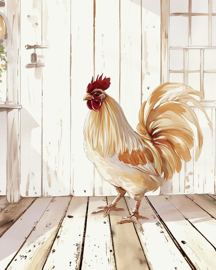 Haan in het Huis Diamond Painting