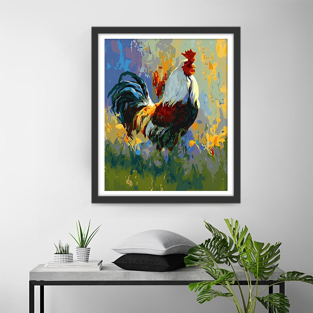 Haan op het Veld Diamond Painting