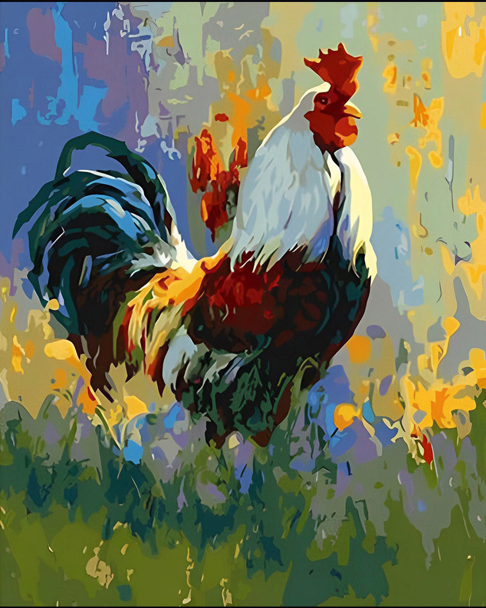 Haan op het Veld Diamond Painting