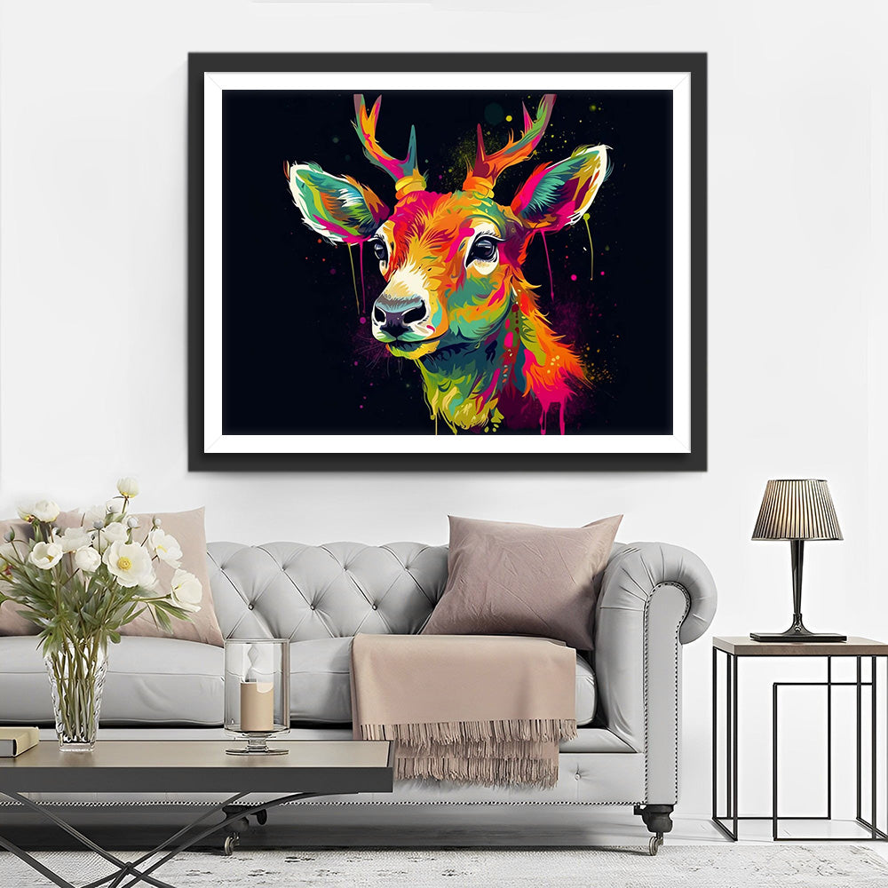 Hert in het Donker Diamond Painting