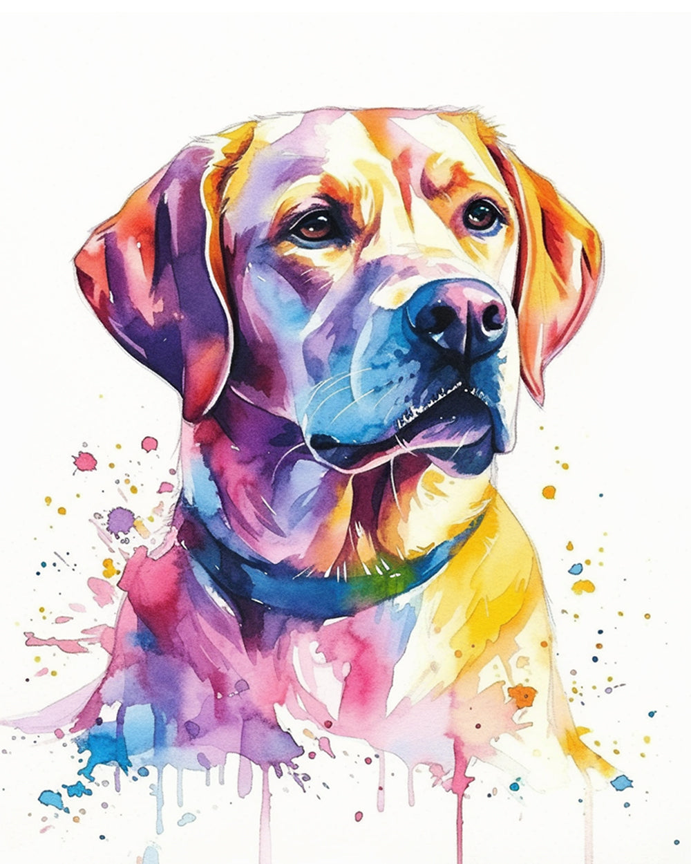 Hond in Aquarelstijl Diamond Painting