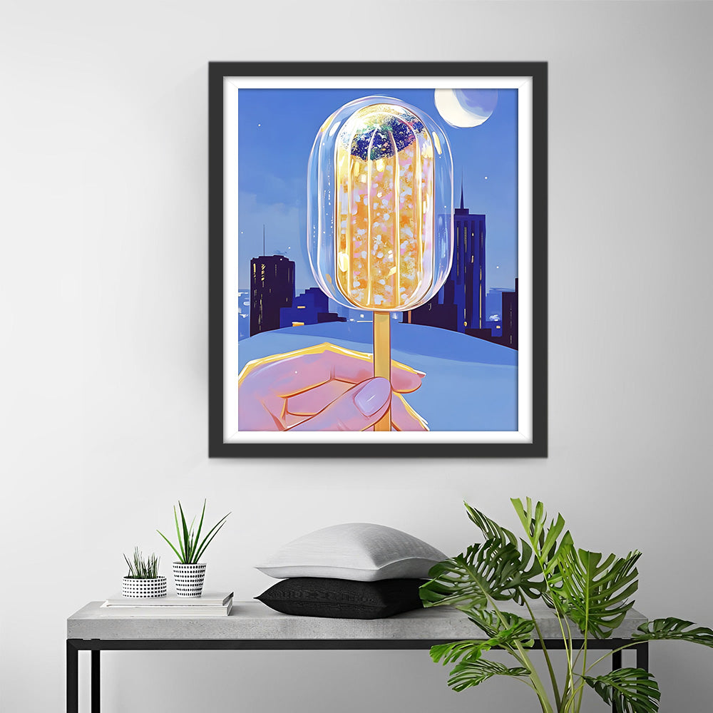 IJsje in de Stad Diamond Painting