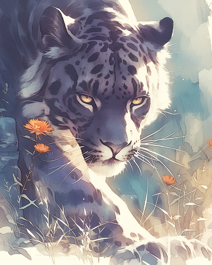 Jachtende Tijger Diamond Painting